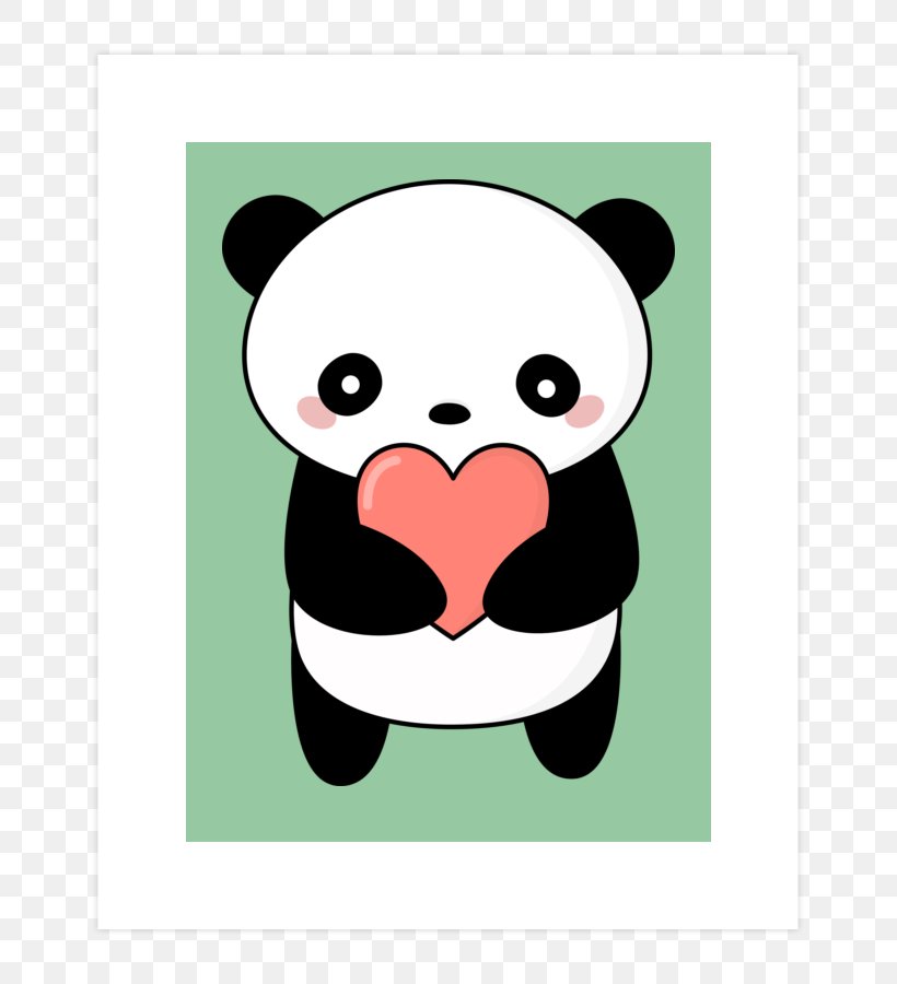 Giant Panda Cuteness T-shirt Kavaii Bear, PNG, 740x900px, Giant Panda, Art, Bear, Black, Bluza Download Free