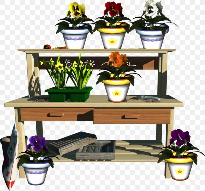 Herbaceous Plant Pansy Clip Art, PNG, 1936x1806px, Plant, Cartoon, Desk, Furniture, Herbaceous Plant Download Free