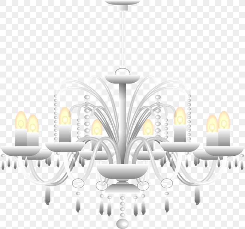 Light Fixture Chandelier Candle, PNG, 814x768px, Light, Black And White, Candle, Chandelier, Designer Download Free