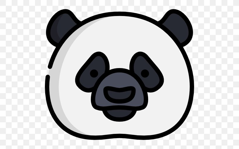 Giant Panda Bear Clip Art, PNG, 512x512px, Giant Panda, Animal, Bear, Black And White, Carnivoran Download Free