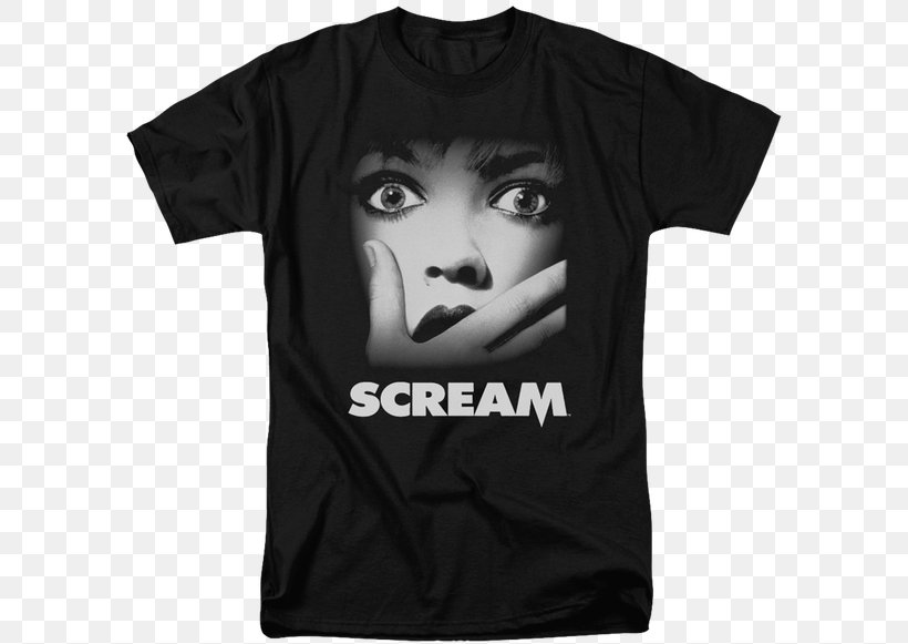 Scream Film Horror DVD Screenwriter, PNG, 600x581px, Scream, Black, Black And White, Brand, Clothing Download Free