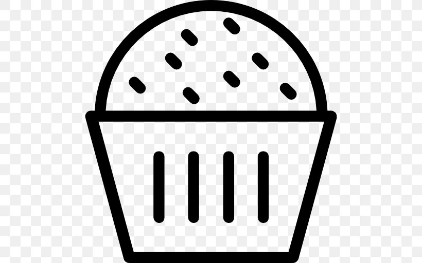 Birthday Cake Cupcake Muffin Cream, PNG, 512x512px, Birthday Cake, Area, Black And White, Cake, Coffee Download Free