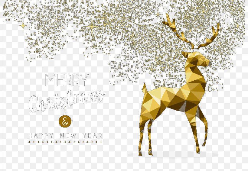 Reindeer Christmas Geometry, PNG, 800x566px, Reindeer, Antler, Belle Epine, Christmas, Cut Copy And Paste Download Free