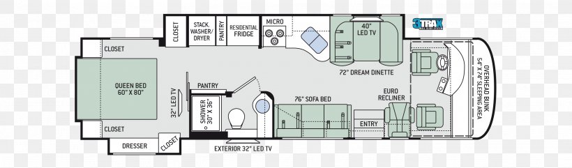 Thor Motor Coach Floor Plan Motorhome The Palazzo Campervans, PNG, 2721x800px, Thor Motor Coach, Area, Campervans, Diesel Engine, Elevation Download Free