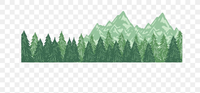 Euclidean Vector Mountain Tree, PNG, 768x384px, Mountain, Brand, Grass, Green, Leaf Download Free