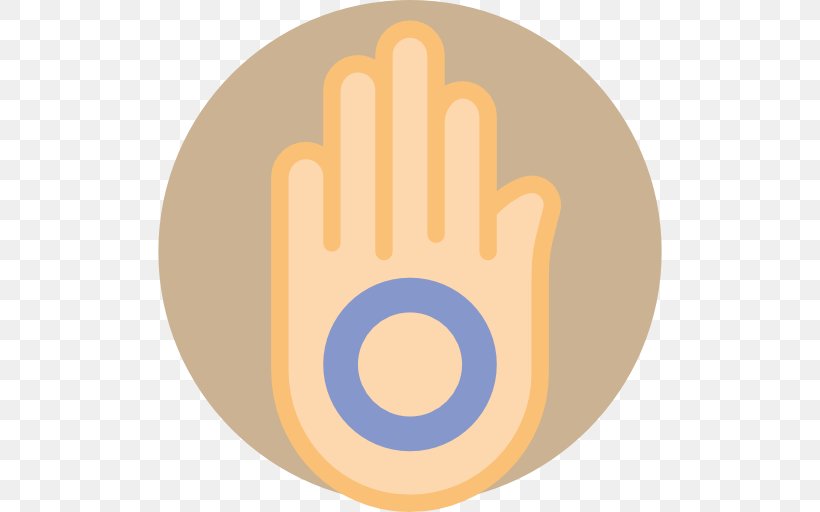 Jainism Sign Religion, PNG, 512x512px, Jainism, Finger, Hand, Jain Symbols, Logo Download Free