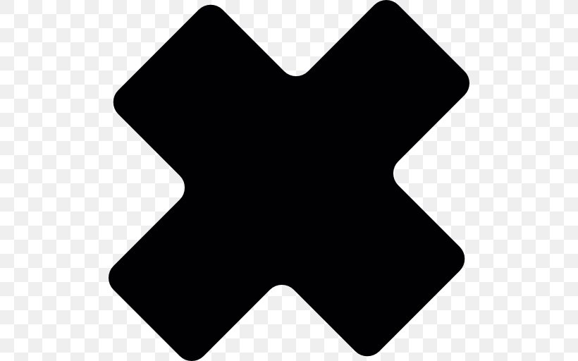 Symbol Black And White Black, PNG, 512x512px, Shape, Black, Black And White, Multiplication Sign, Sign Download Free