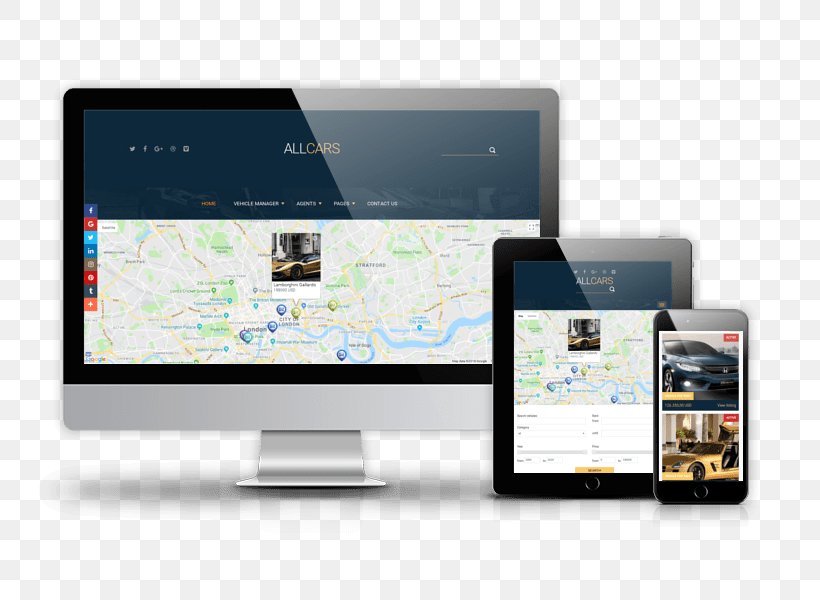 Responsive Web Design Web Template System Joomla Car, PNG, 800x600px, Responsive Web Design, Brand, Car, Communication, Display Device Download Free