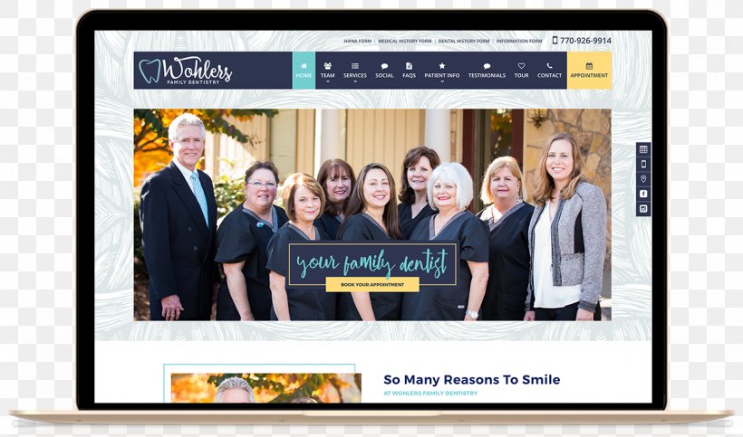 Wohlers Family Dentistry Patient Business Public Relations, PNG, 1242x733px, Dentist, Advertising, Business, Communication, Dental Implant Download Free