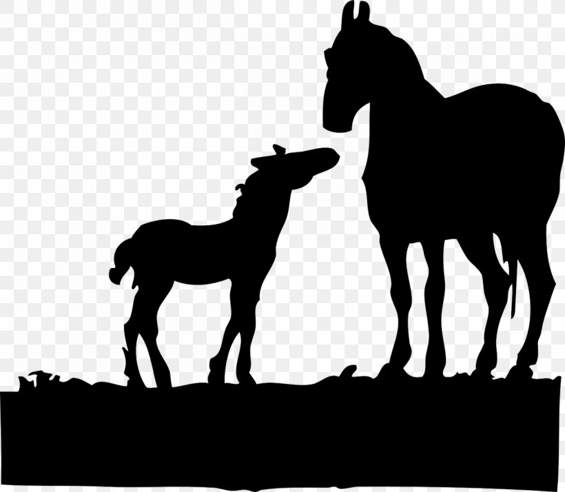 Foal Mare American Quarter Horse Colt Clip Art, PNG, 1200x1046px, Foal, American Quarter Horse, Black, Black And White, Bridle Download Free