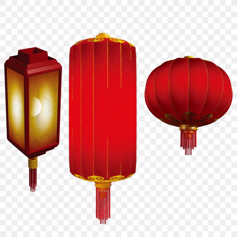 Lantern Chinese New Year Red, PNG, 1200x1200px, Lantern, Chinese New Year, Designer, Flashlight, Gratis Download Free