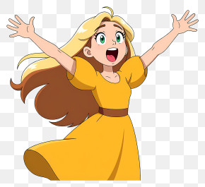 Pokemon Lillie - Joyful Girl In Yellow Dress PNG