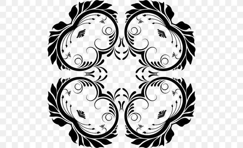 Black And White Visual Arts Line Art Clip Art, PNG, 500x500px, Watercolor, Cartoon, Flower, Frame, Heart Download Free