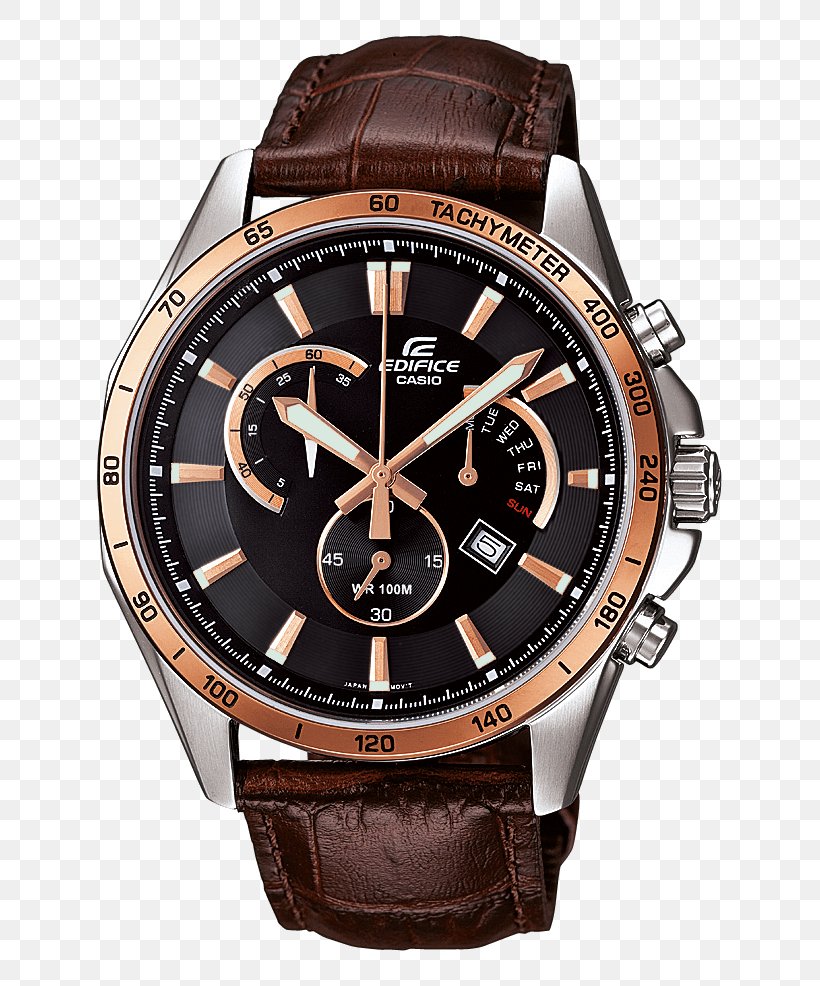 Casio Edifice Watch Chronograph Strap, PNG, 813x986px, Casio Edifice, Brand, Brown, Calculator Watch, Casio Download Free
