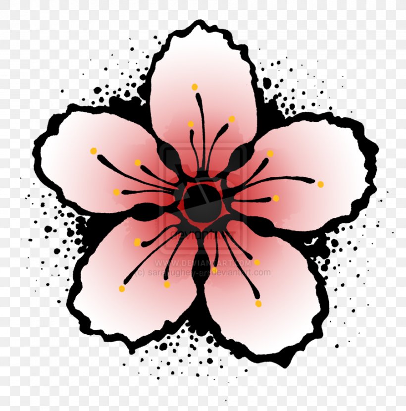 Cherry Blossom Art, PNG, 900x911px, Cherry Blossom, Art, Artwork, Blackandgray, Blossom Download Free