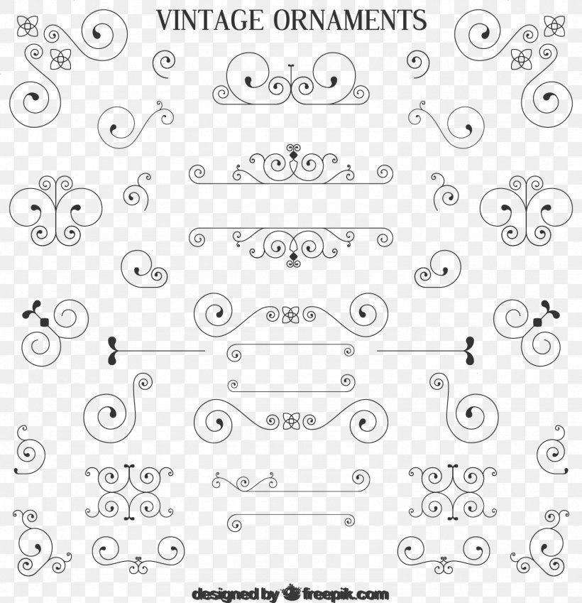 A Variety Of Vintage Jewelry Free Downloads, PNG, 1484x1538px, Monochrome, Black And White, Body Jewelry, Editing, Icon Download Free