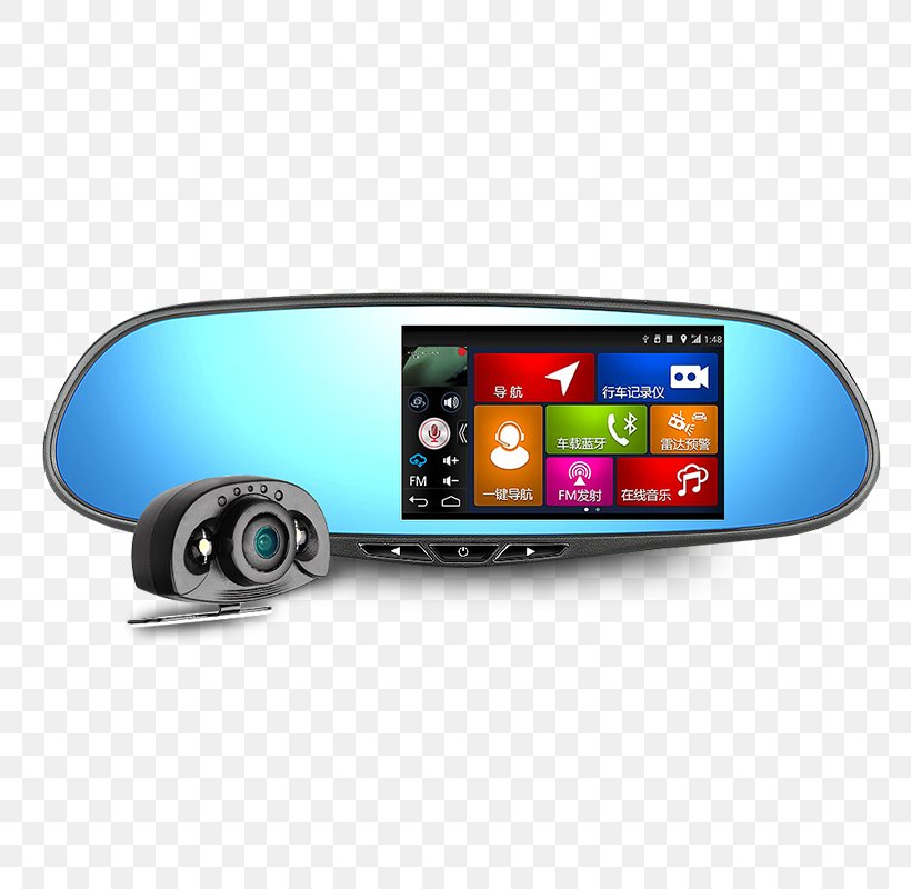 Car Rear-view Mirror Navigation, PNG, 800x800px, Car, Dashcam, Electronics, Gadget, Global Positioning System Download Free