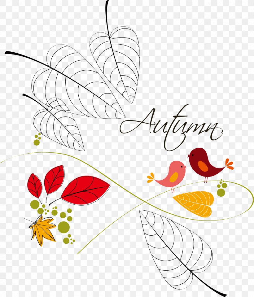 Drawing Autumn Illustration, PNG, 1747x2044px, Drawing, Area, Art, Autumn, Beak Download Free