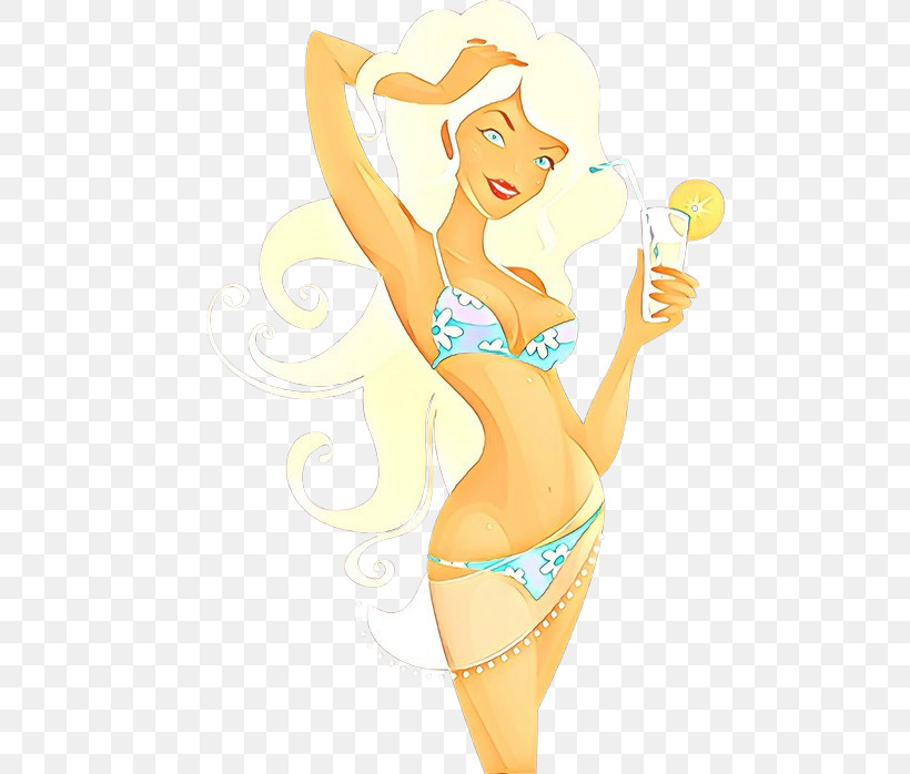 Cartoon Blond Bikini Long Hair Swimsuit Bottom, PNG, 499x698px, Cartoon, Bikini, Blond, Long Hair, Swimsuit Bottom Download Free