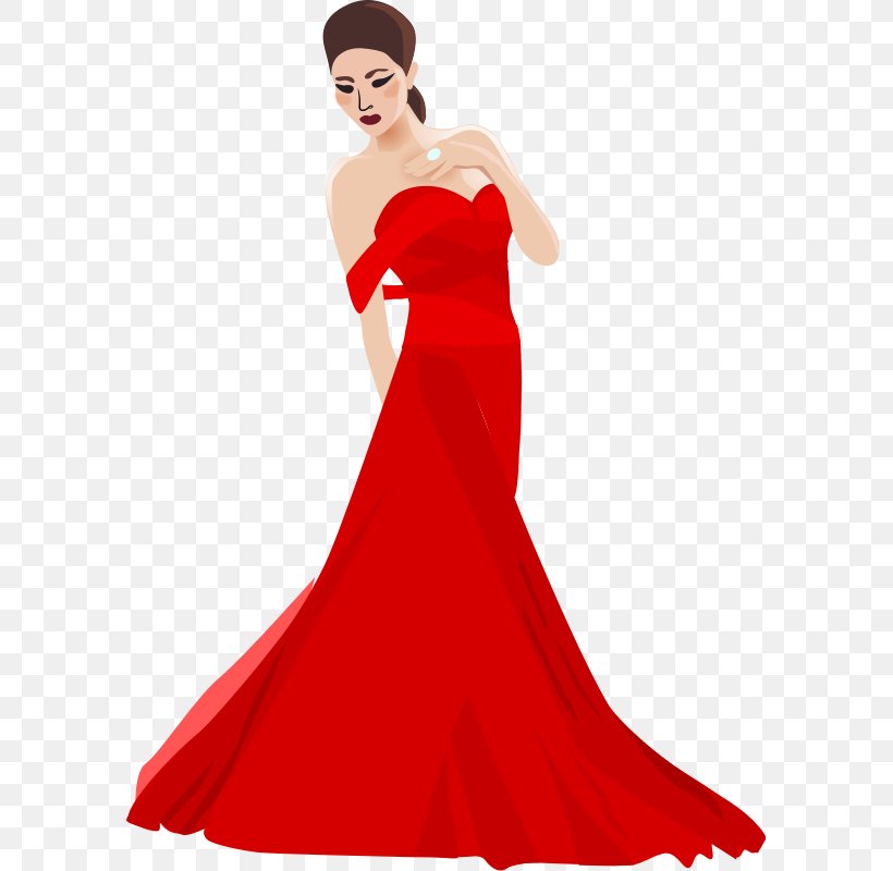 Dress Evening Gown Clip Art, PNG, 587x800px, Watercolor, Cartoon, Flower, Frame, Heart Download Free