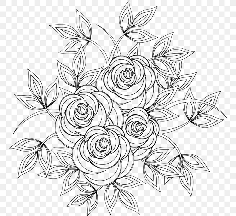 Line Art Drawing Coloring Book, PNG, 757x750px, Line Art, Art, Blackandwhite, Book, Botany Download Free
