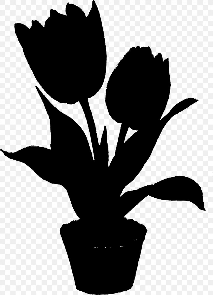 Tulip Clip Art Plant Stem Herbaceous Plant Leaf, PNG, 1022x1418px, Tulip, Blackandwhite, Botany, Flower, Flowering Plant Download Free