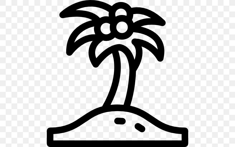 Tree Arecaceae Clip Art, PNG, 512x512px, Tree, Arecaceae, Artwork, Black And White, Flower Download Free