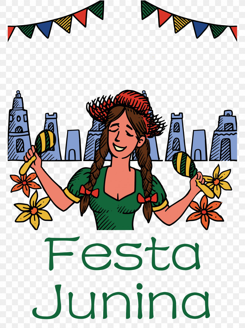 Festa Junina June Festival Brazilian Harvest Festival, PNG, 2244x3000px, Festa Junina, Behavior, Cartoon, Geometry, Human Download Free