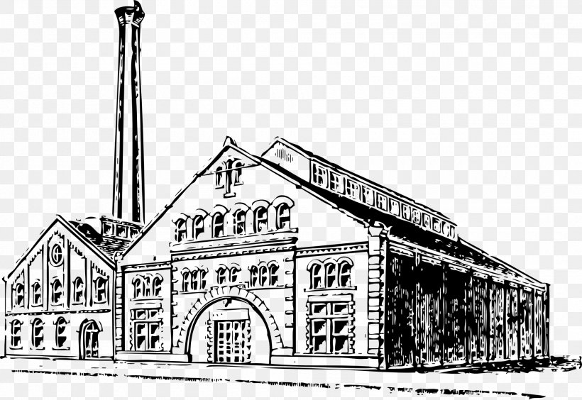 Factory Clip Art, PNG, 1920x1322px, Factory, Architecture, Assembly Line, Black And White, Building Download Free