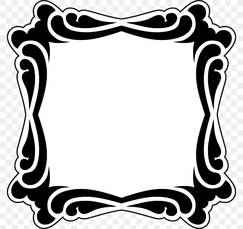 Picture Frames Mirror Decorative Arts Clip Art, PNG, 774x774px, Picture Frames, Art, Artwork, Black, Black And White Download Free