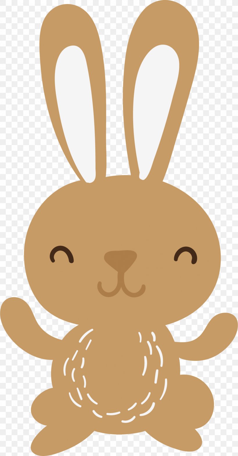 Rabbit Hare Clip Art, PNG, 1119x2146px, Rabbit, Brown, Cartoon, Ear, Easter Bunny Download Free