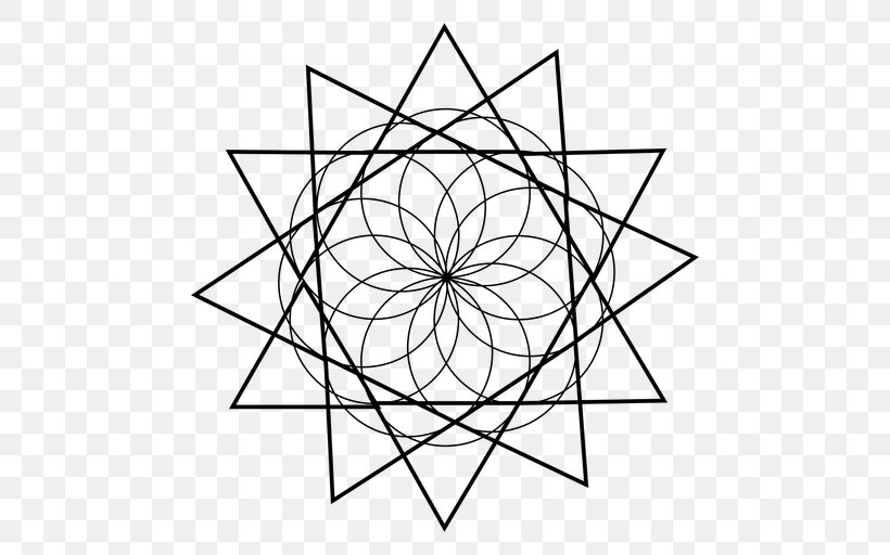 Sacred Geometry Sacred Mathematics Square Shape, PNG, 512x512px, Sacred Geometry, Area, Black And White, Drawing, Fractal Download Free