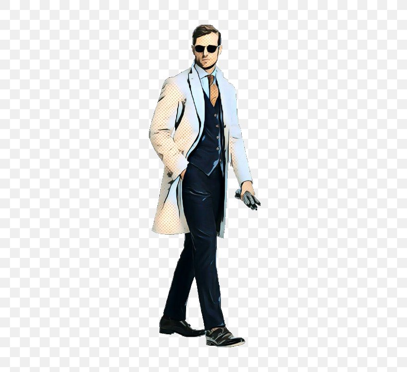 Clothing Suit Formal Wear Standing Gentleman, PNG, 500x750px, Pop Art, Blazer, Clothing, Fashion, Formal Wear Download Free