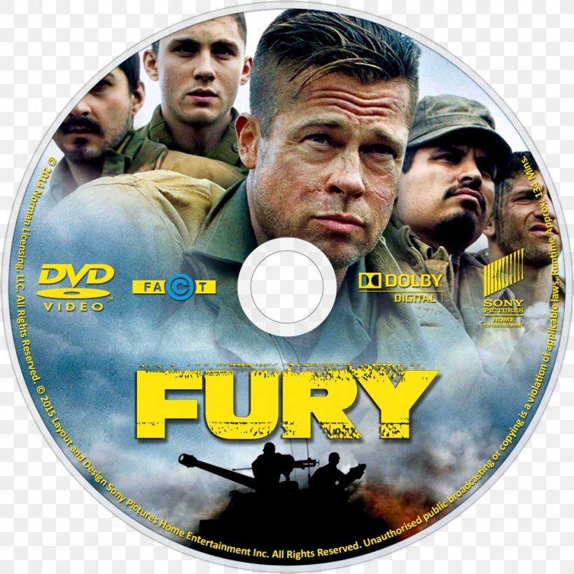 Brad Pitt Shia LaBeouf Jon Bernthal The Fury, PNG, 1000x1000px, Brad Pitt, Brian De Palma, Dubbing, Dvd, Film Download Free