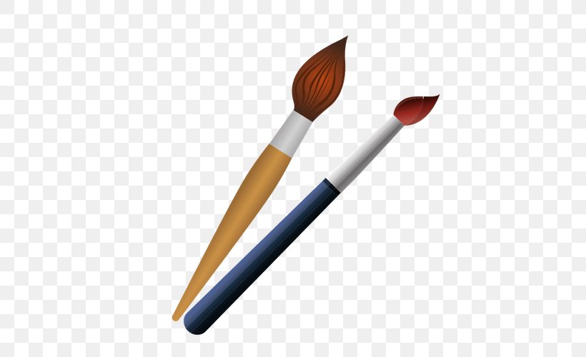 Paintbrush Paintbrush Palette Ballpoint Pen, PNG, 500x500px, Brush, Adhesive Tape, Ballpoint Pen, English, Eraser Download Free