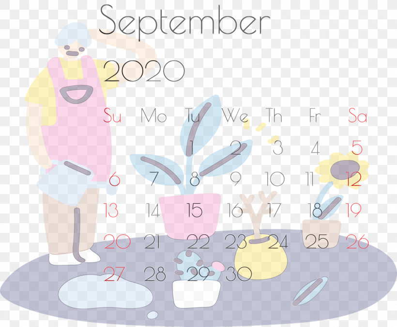 Pattern Pink M Area Line Meter, PNG, 3000x2466px, September 2020 Printable Calendar, Area, Biology, Line, Meter Download Free