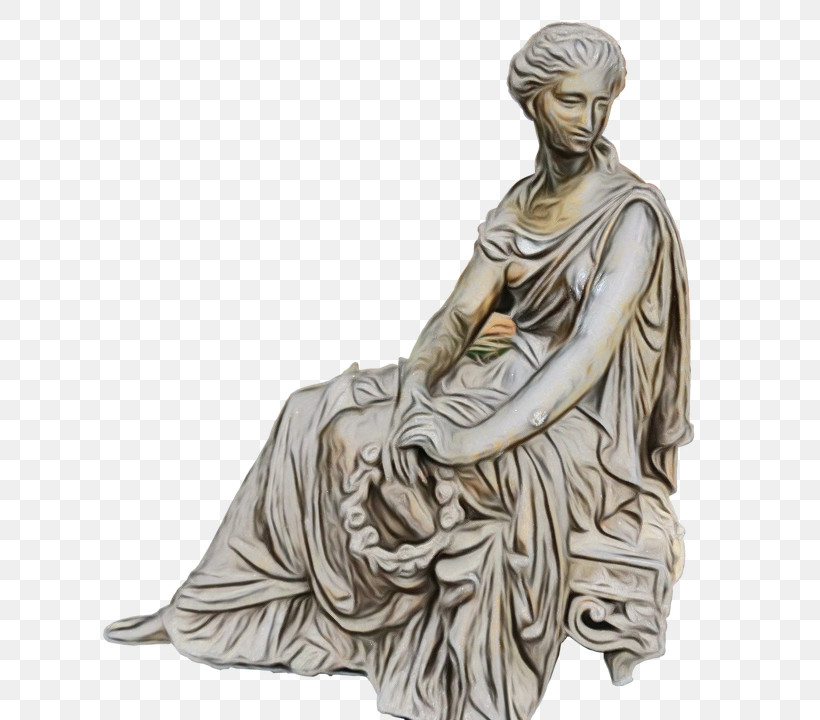 Statue Classical Sculpture Sculpture Stone Carving Figurine, PNG, 655x720px, Watercolor, Carving, Classical Sculpture, Classicism, Figurine Download Free