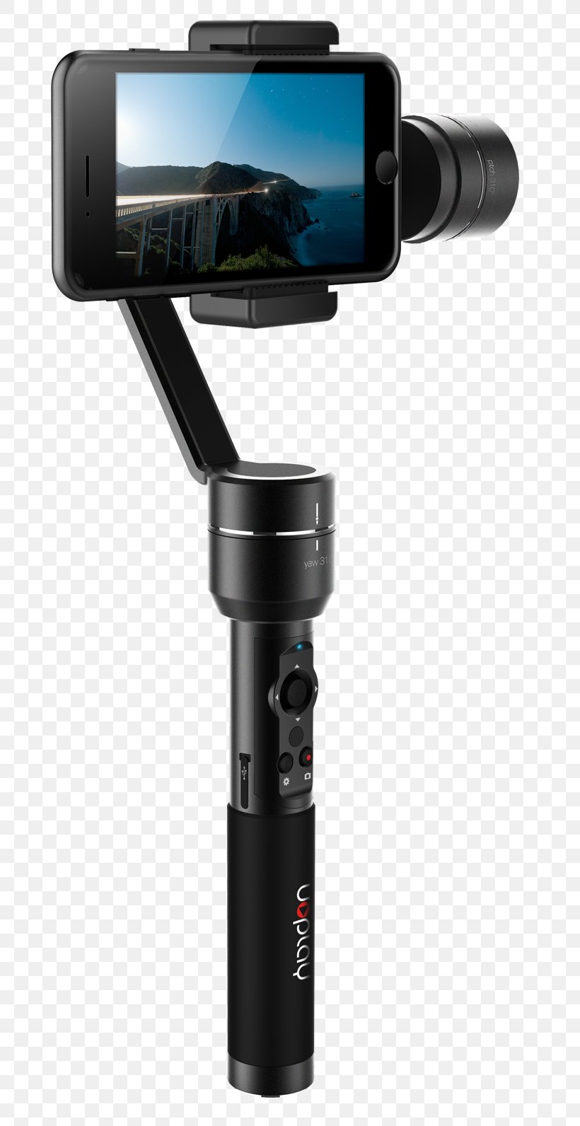 Gimbal Smartphone Action Camera GoPro, PNG, 730x1592px, Gimbal, Action Camera, Camera, Camera Accessory, Camera Lens Download Free