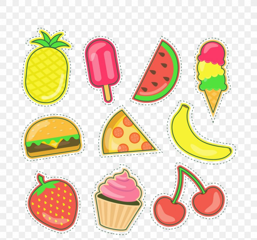 Ice Cream Junk Food Hamburger Fruit, PNG, 999x934px, Ice Cream, Artwork, Cuisine, Diet Food, Drawing Download Free