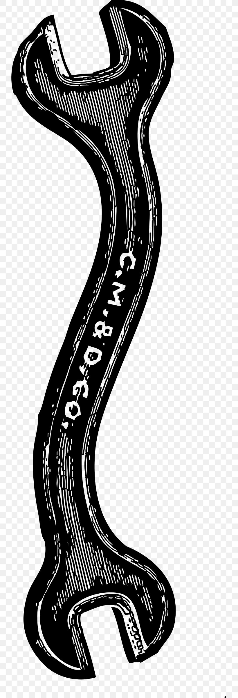 Spanners Adjustable Spanner Plumber Wrench Clip Art, PNG, 742x2400px, Spanners, Adjustable Spanner, Art, Black And White, Monkey Wrench Download Free