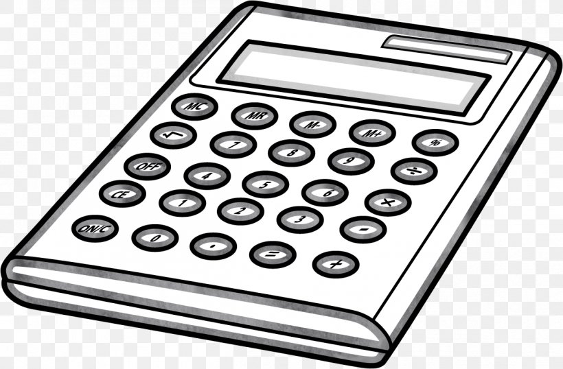 Calculator Image Clip Art Drawing Numeric Keypads, PNG, 1202x790px, Calculator, Black, Black And White, College, Corded Phone Download Free