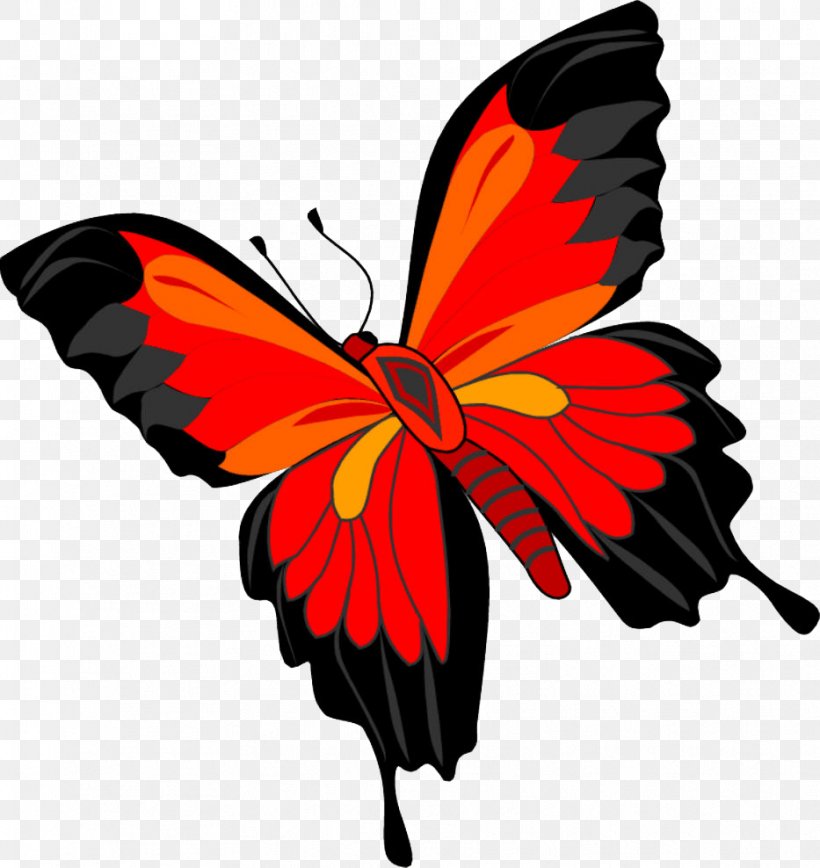 Butterfly Clip Art, PNG, 933x988px, Butterfly, Arthropod, Brush Footed Butterfly, Butterflies And Moths, Flower Download Free