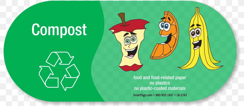 Rubbish Bins & Waste Paper Baskets Recycling Symbol Compost, PNG, 800x356px, Paper, Brand, Compost, Decal, Food Waste Download Free
