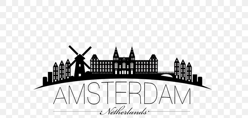 Amsterdam Royalty-free, PNG, 700x390px, Amsterdam, Black And White, Brand, Landmark, Line Art Download Free