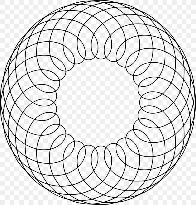Circle Rosette, PNG, 2284x2400px, Rosette, Area, Art, Black And White, Drawing Download Free