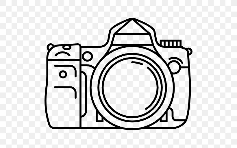 Sony α Camera Photography Clip Art, PNG, 512x512px, Camera, Area, Black And White, Brand, Line Art Download Free