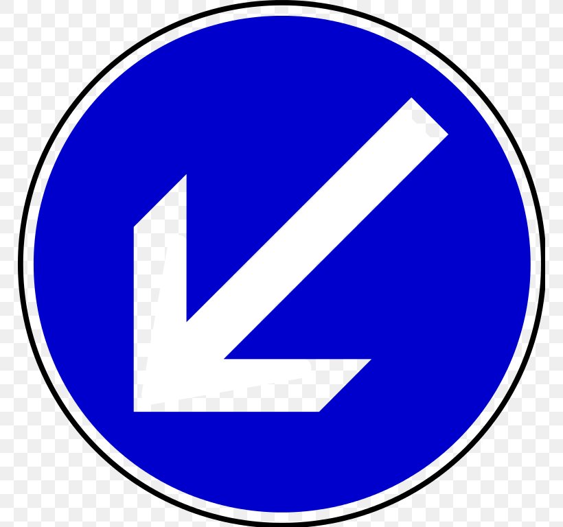 Traffic Sign Arrow Mandatory Sign, PNG, 768x768px, Traffic Sign, Area, Blue, Brand, Logo Download Free