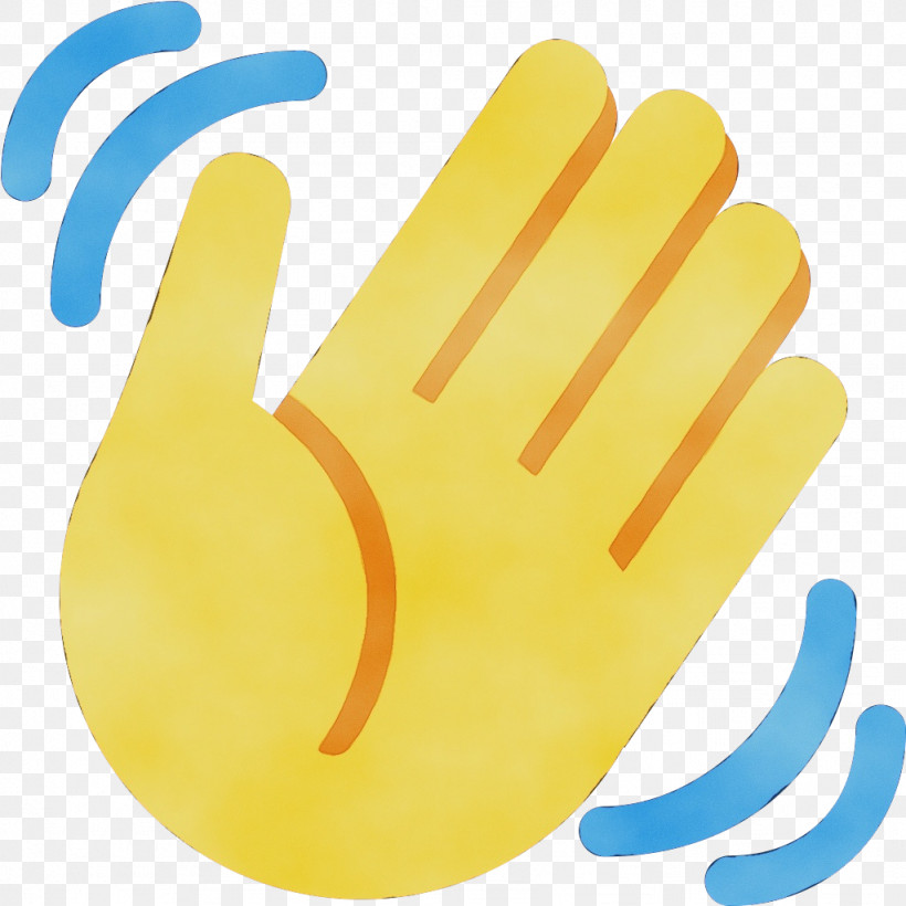 Yellow Finger Hand Personal Protective Equipment Glove, PNG, 1024x1024px, Watercolor, Finger, Gesture, Glove, Hand Download Free