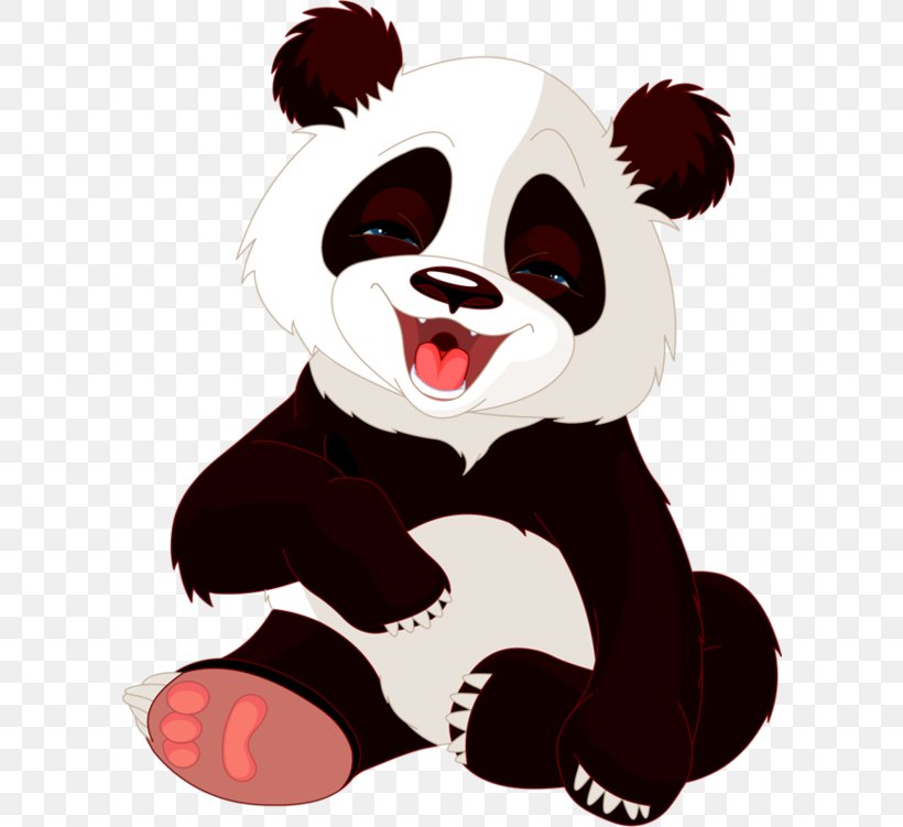 Giant Panda Clip Art Vector Graphics Illustration Image, PNG, 600x751px, Watercolor, Cartoon, Flower, Frame, Heart Download Free