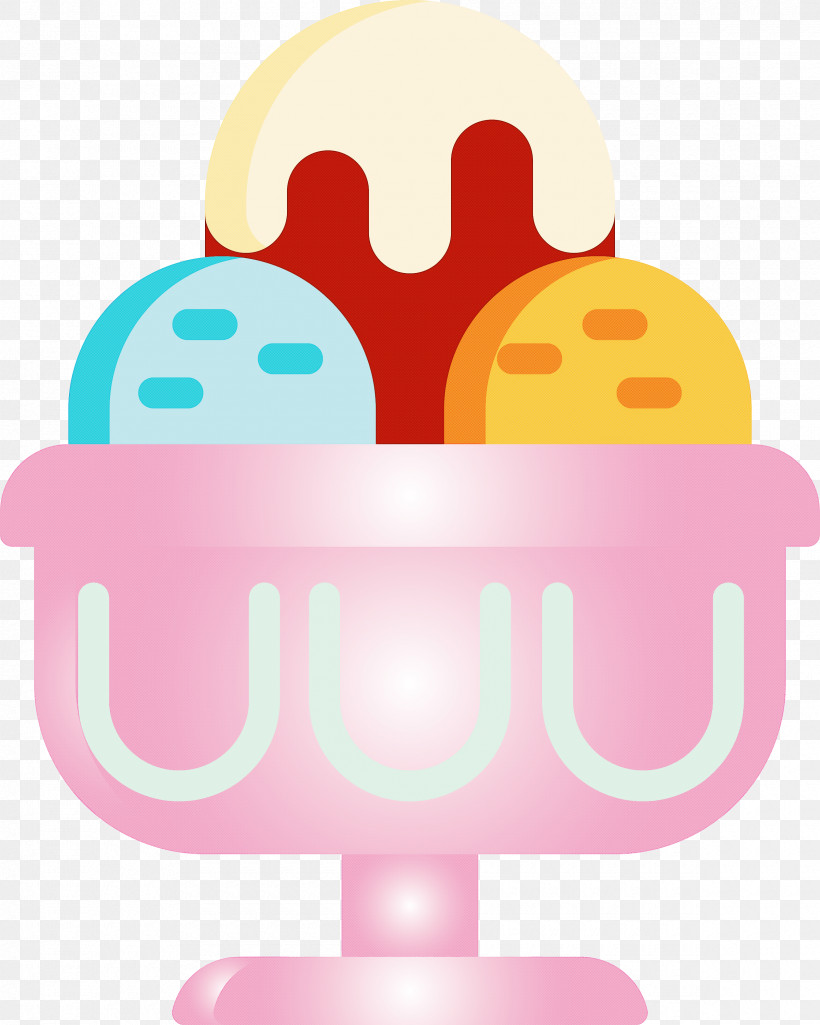 Ice Cream, PNG, 2400x3000px, Ice Cream, Cloud, Material Property, Pink, Yellow Download Free